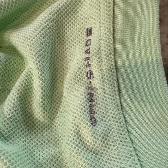 Columbia PFG Men's Polo Shirt Mint Green Size L Short Sleeve Activewear - Picture 6 of 10